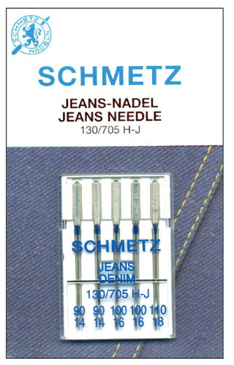 Schmetz Jeans Needle 130/705 H-J Size Assorted