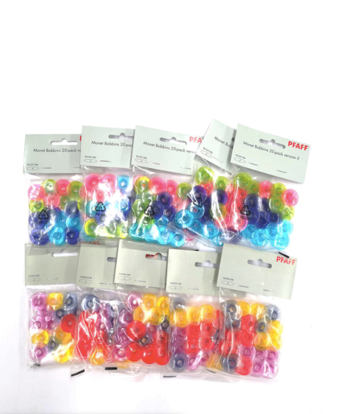 Monet Bobbins 20-PK PFAFF Packaged Grp J - Watercolor 820905096