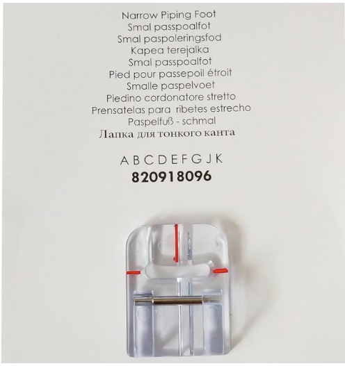 PFAFF Narrow Piping Foot 820918096
