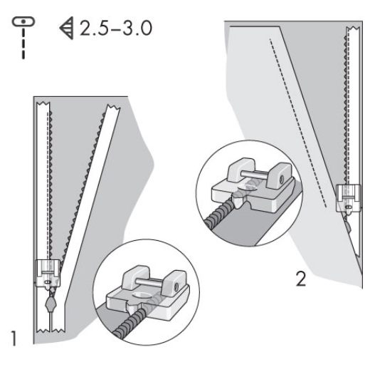 PFAFF Invisible Zipper Foot 820474096