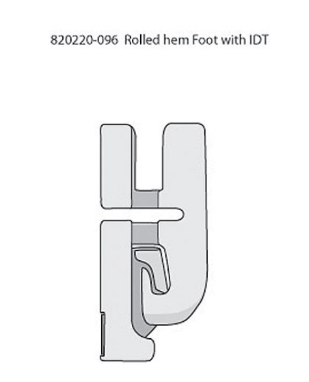 4mm Rolled Hem Foot for IDT™ System