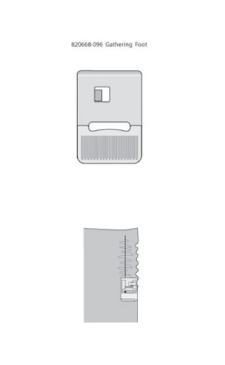 PFAFF Gathering Foot 820233-096