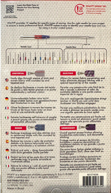 Best of PFAFF Sewing Needles (4 Types of Needles In A Pack)