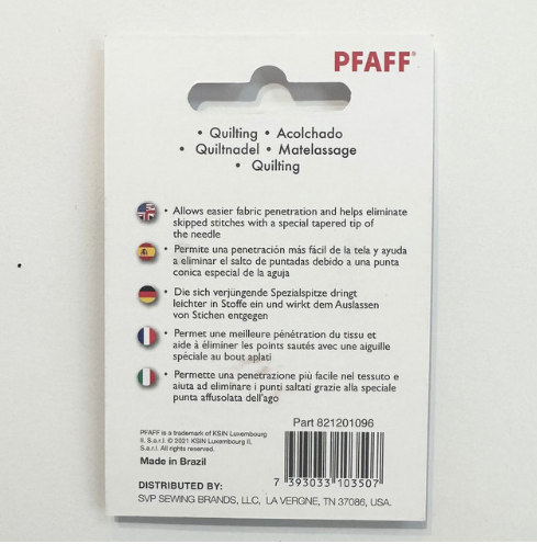 PFAFF Stepp / Quilting 130/705 H-Q Size Asst