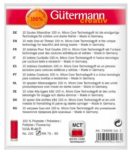 Gütermann Creativ Sew-all Thread Set - Art. 734006 Col. 3