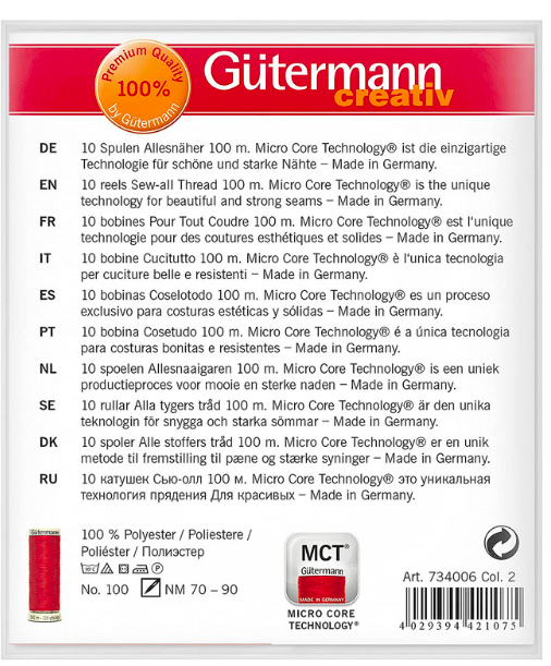 Gütermann Creativ Sew-all Thread Set - Art. 734006 Col. 2