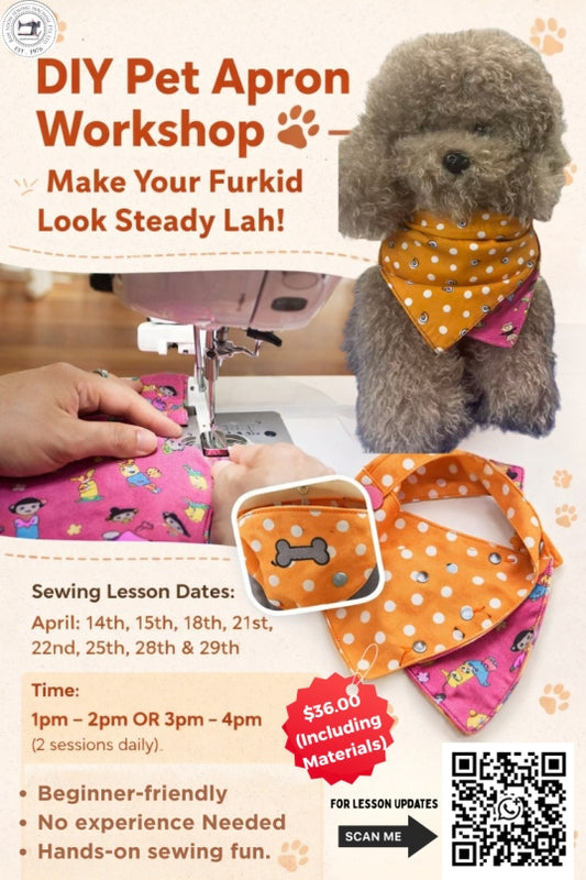 DIY Pet Apron Sewing Workshop – PetExpo Special 🐾 (Beginner Friendly)